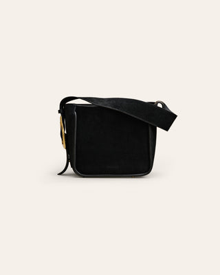 MASAGO Mini Black Suede Tote bag