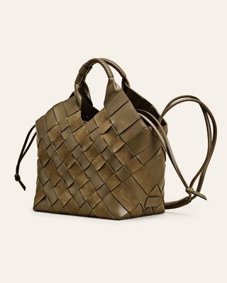 Cala Jade Misu large kombu green shoulder bag 2