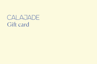 CALAJADE gift card on a beige background