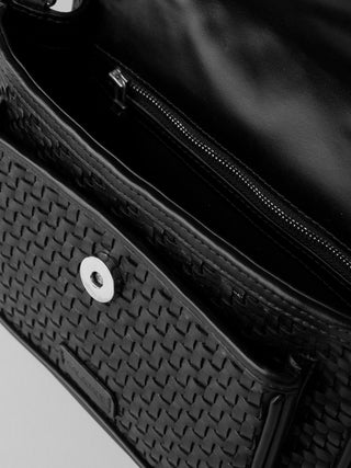 NIKO Black Twill Crossbody bag