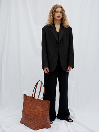 ISAI XL Nutmeg Twill Shopper bag