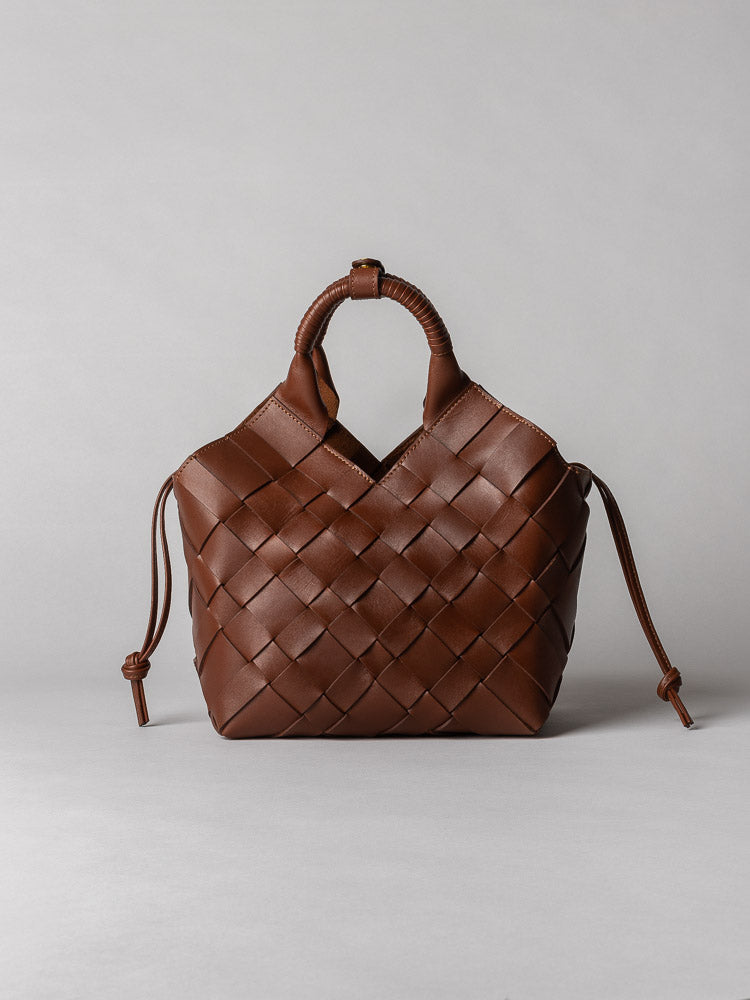 Cala Jade brown leather shoulder bag