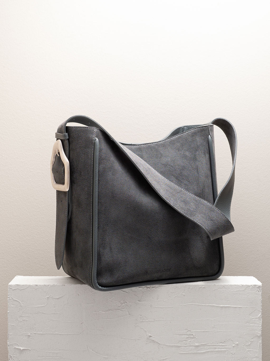 Suede Crossbody Purse, Handmade Soft Leather Bag | Mayko Bags Black