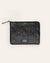 Cala Jade medium sized black leather pouch