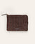 Cala Jade medium sized umber brown leather pouch