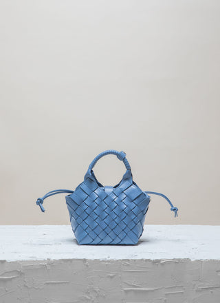 Cala Jade blue misu mini leather bag 