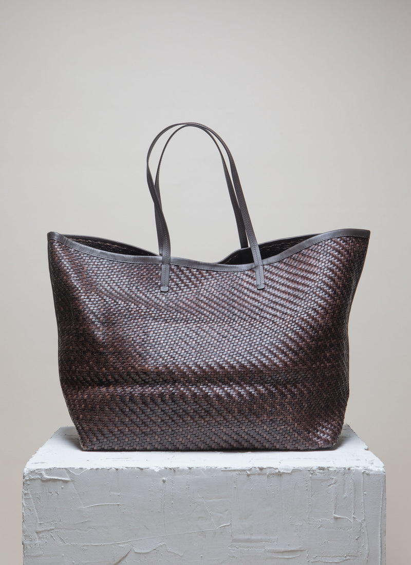 ISAI XL Umber Twill Shopper bag