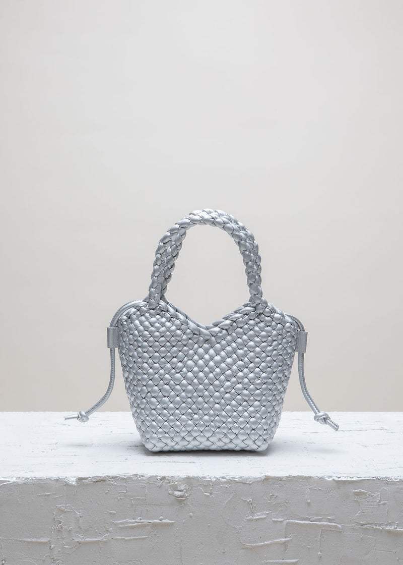 Cala Jade Maya silver leather bag 1