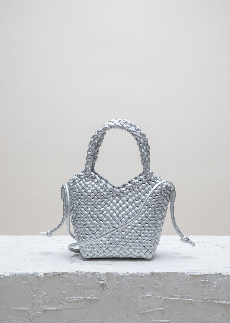 Cala Jade Maya silver leather bag 4