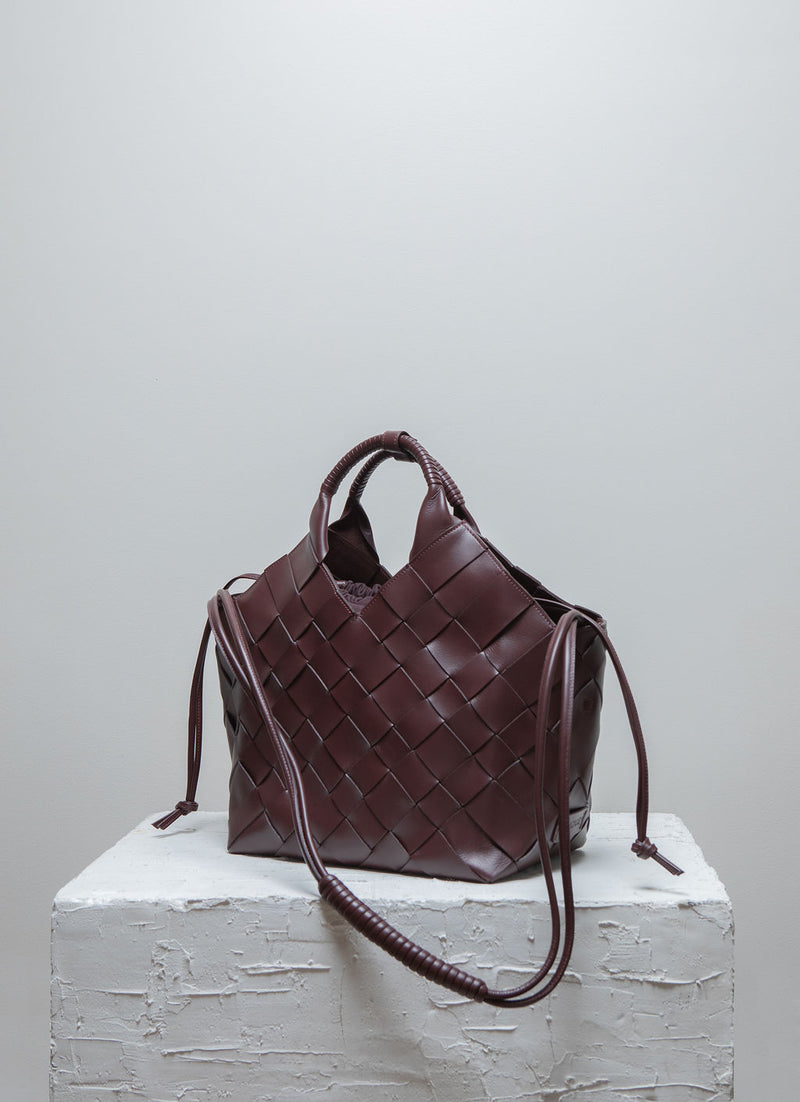 Misu Large burgundy shoulder bag 2