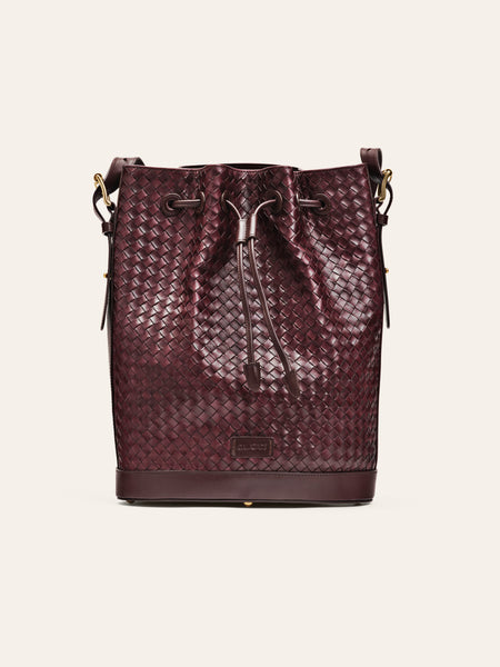 Cala_Jade_burguundy_bucket_bag