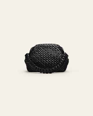 Cala Jade Hana black leather clutch 1