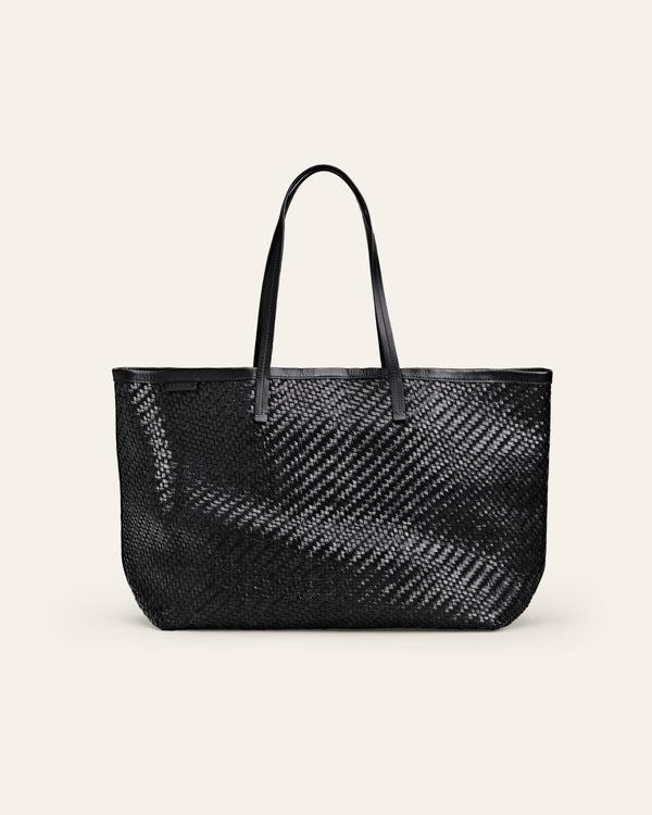 Cala Jade ISAI black leather shopper 2