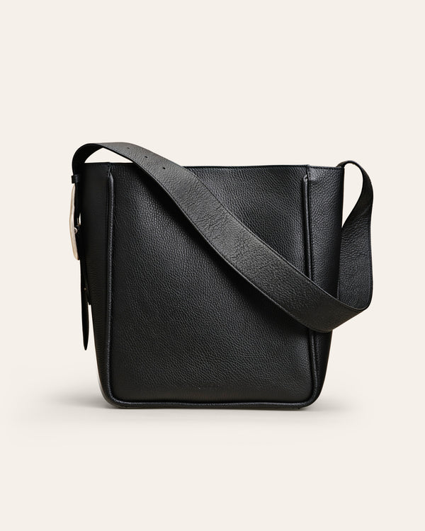 Cala Jade Masago black leather tote bag