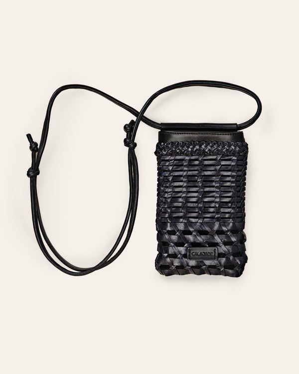 Cala Jade MIA black leather pouch