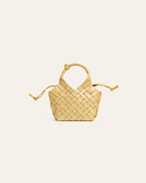 Cala Jade - Misu Mini leather crossbody bag - Butter Yellow