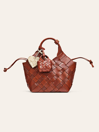 Cala Jade Brown Misu sholuder bag with charms