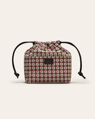 Pattern innerbag in cotton on a beige background