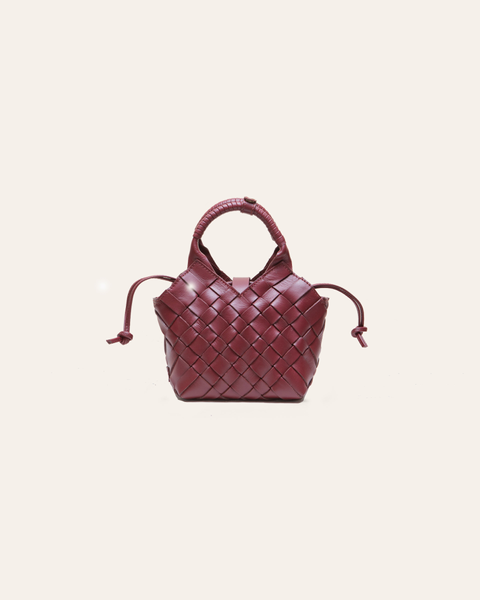 miyu Cala Jade - Misu Mini nubuck crossbody bag - flame orange