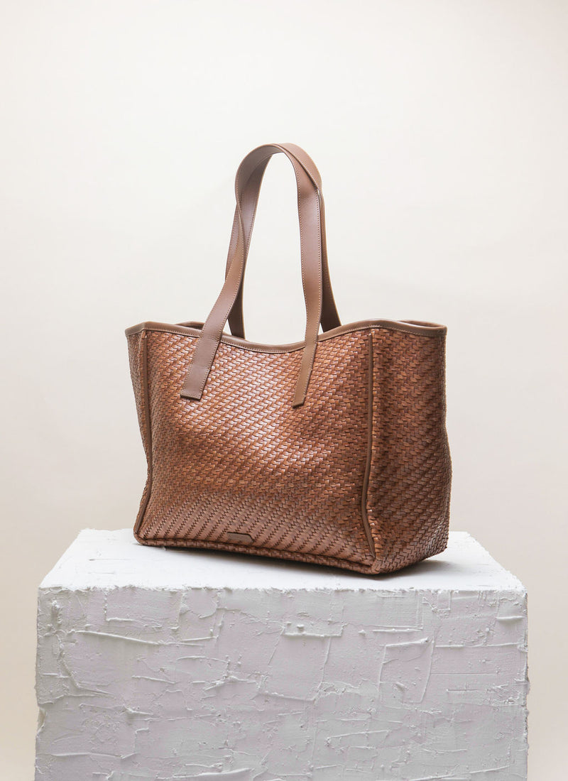 Cala Jade light brown shopper bag