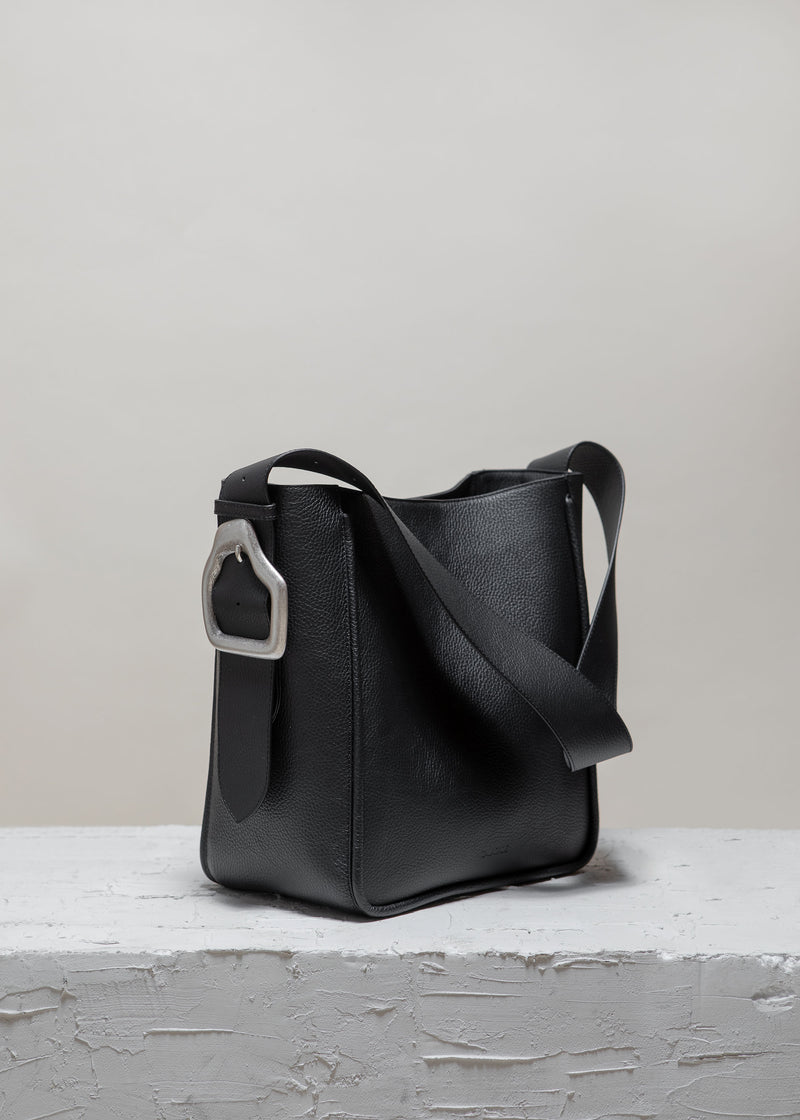 Cala Jade Masago black leather tote bag