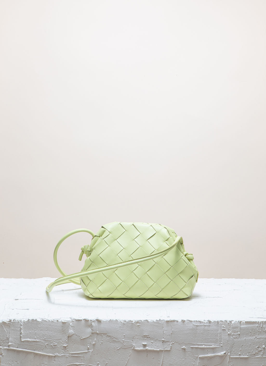 Cala Jade AIMEE Mellow Green leather clutch