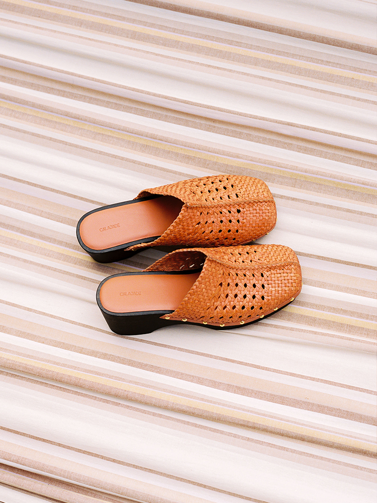 Brown clog sandal from Cala Jade