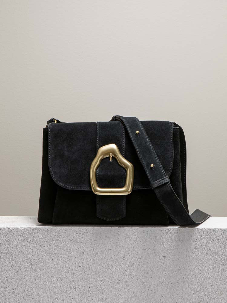 Cala Jade NAMI Black Suede Shoulder bag
