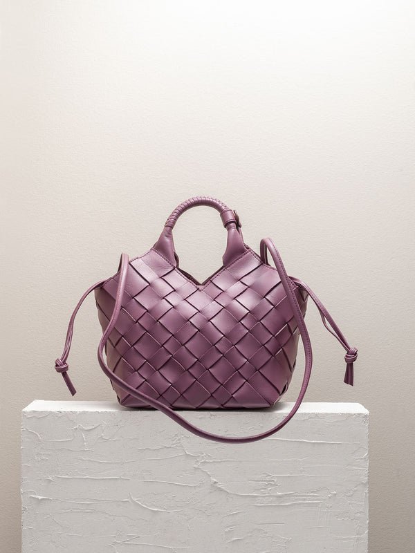 Cala Jade purple leather bag