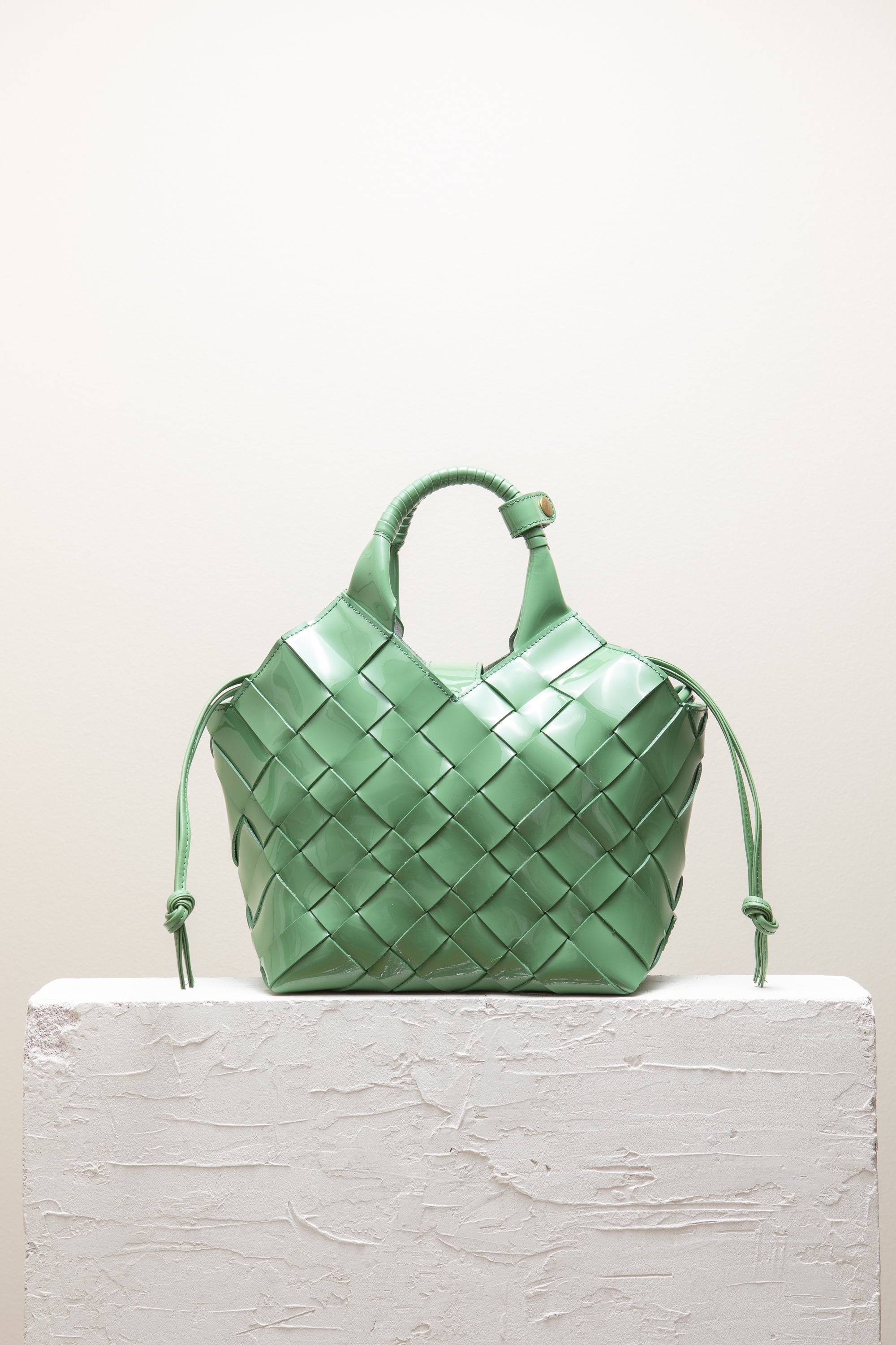 Cala Jade Misu Malachite Patent Shoulder bag